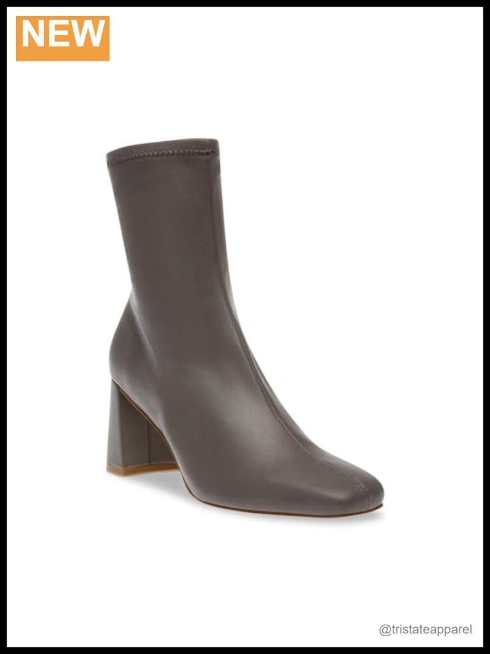Steve Madden Harli Women's Ankle Bootie 2.75" Block Heel Faux Leather Zip